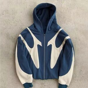 Y2K retro zip up hoodie